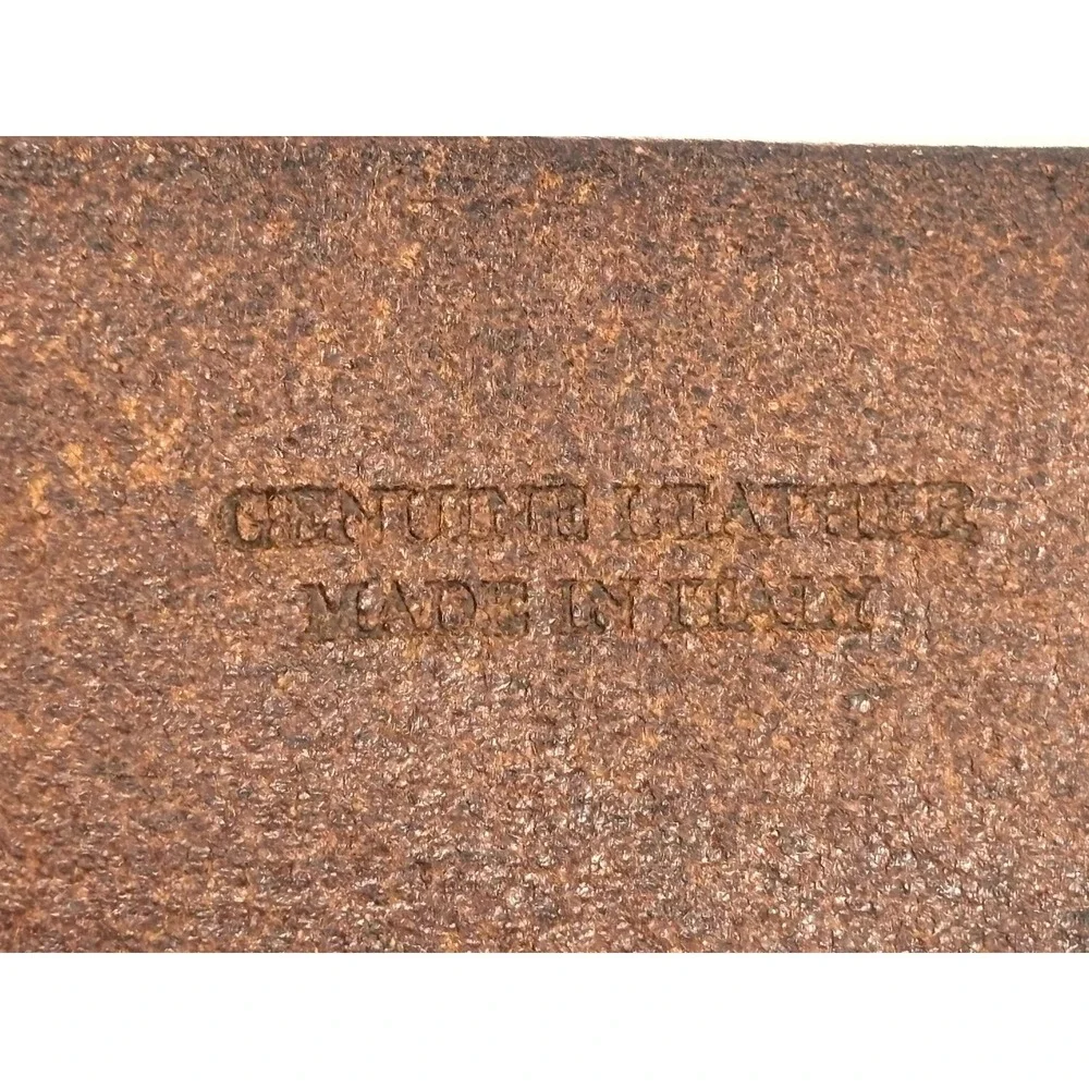 Ermenegildo Zegna Sport Leather Belt Men's 38 Brown Casual Made In Italy READ